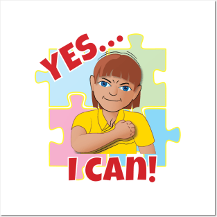 Yes I Can! (Autism AAC T-shirt) Posters and Art